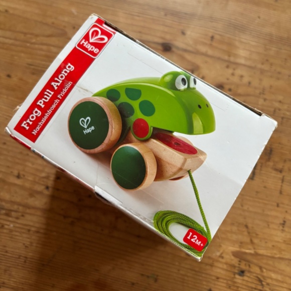Like New, Hape, Wooden Frog Pull Along, (12+ months) - Picture 3 of 8